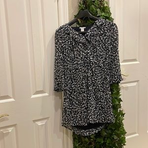 H&M Patterned Long Sleeve Dress
